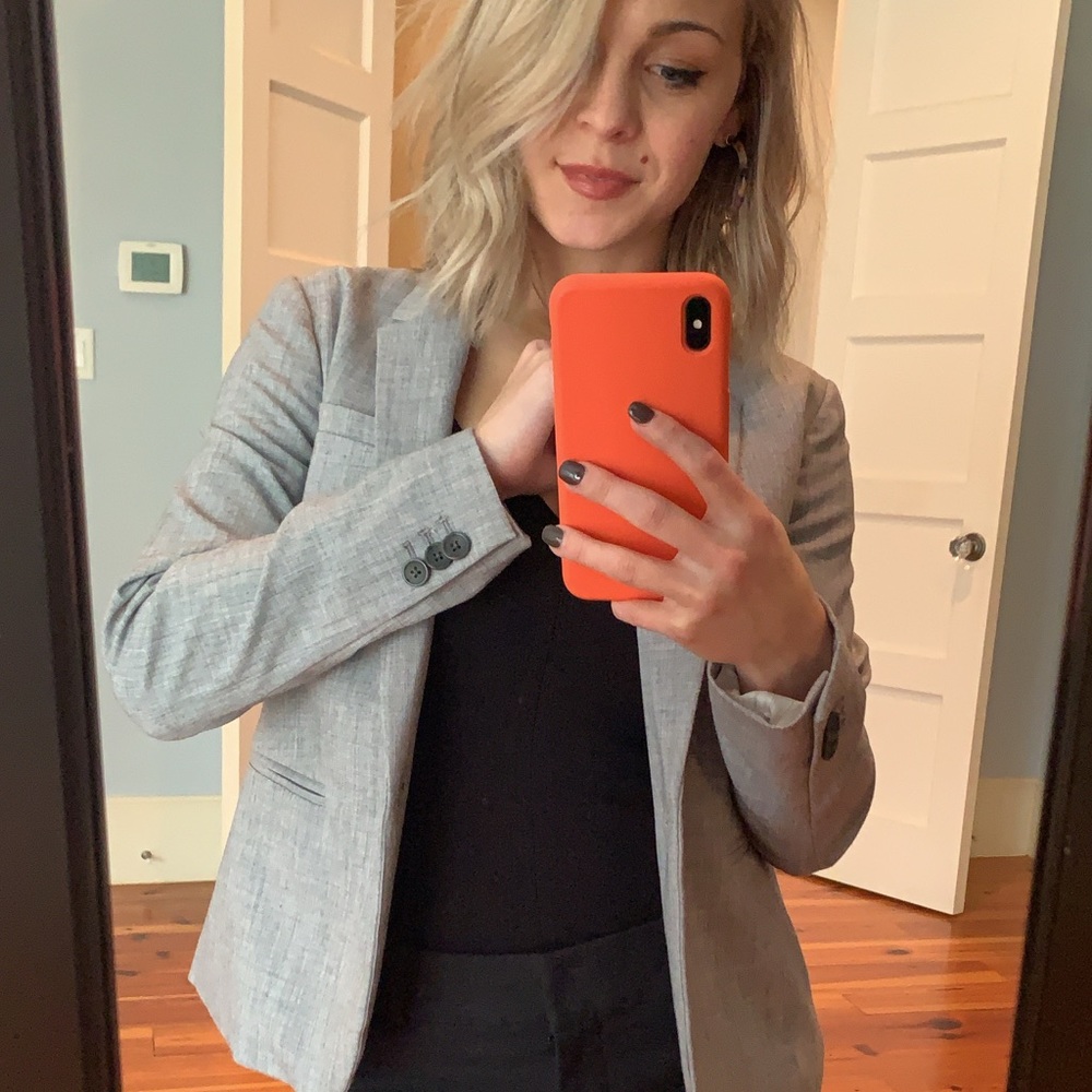 Light Gray Blazer - Banana Republic